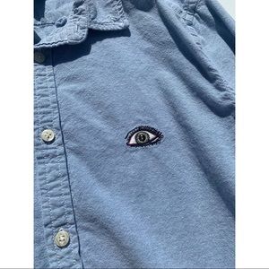 Urban Outfitters Denim Shirt w/Embroidered Eye